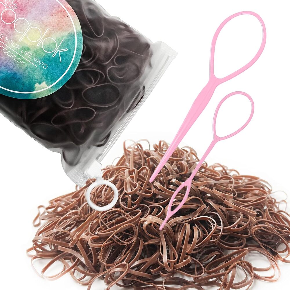 1500 Disposable Mini Hair Elastics Soft Stretchy Rubber Bands for Kids Women